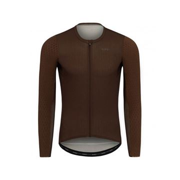 Picture of Hiru Lab Aero Mens Longsleeve Jersey - moka - 2V